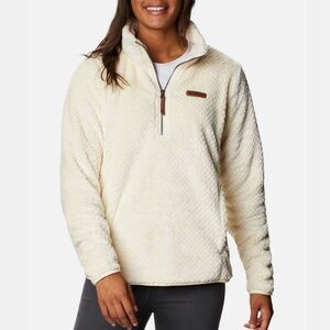 Columbia Fire Side Sherpa  Quarter zip pullover NWT